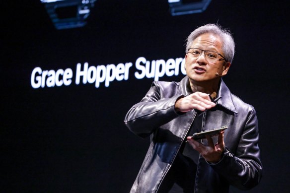 Nvidia founder Jensen Huang. The company’s rise was so spectacular, that it raises larger questions about the market and whether we are witnessing a sustainable boom, or a bubble.