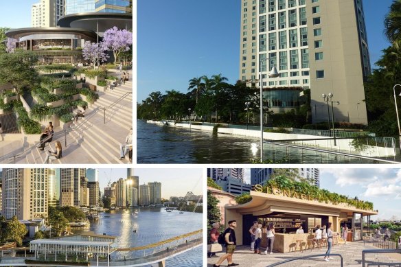 The flood-damaged Stamford Plaza Brisbane is set to reopen amid a flurry of development activity along the riverfront.