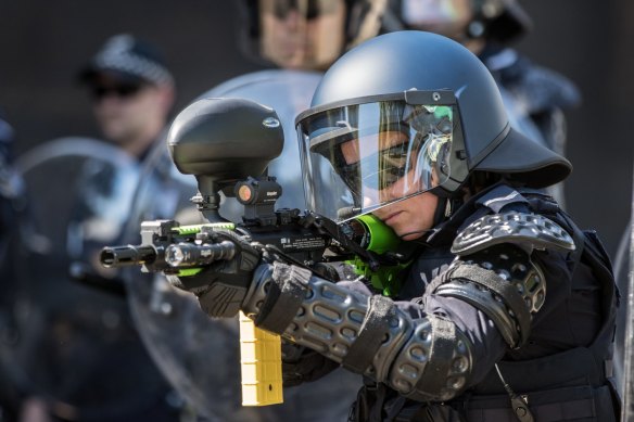 A preview in 2018 of the equipment now being used on the streets.
