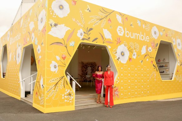 Bumble has even had a marquee at Flemington on Melbourne Cup Day.