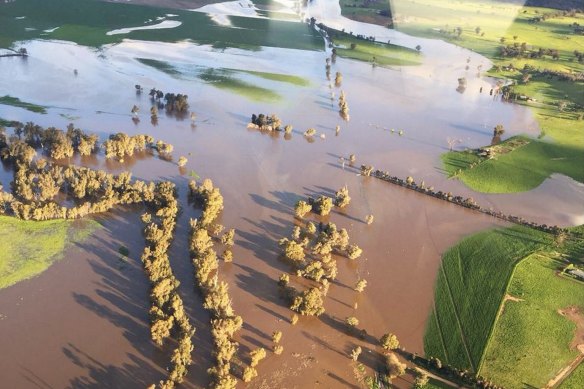 Aerial surveillance of flood waters over Forbes and Parkes over the last 36 hours.