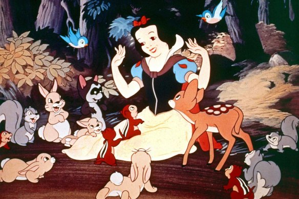 Disney’s first feature film, Snow White and the Seven Dwarfs, from 1937.
