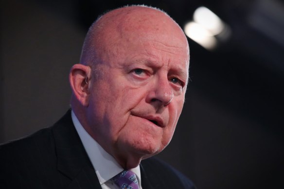 ‘Laptop op’: James Clapper, former US director of national intelligence.