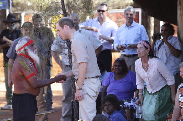 Prince William was officially welcomed to Uluru-Kata Tjuta National Park in 2014.