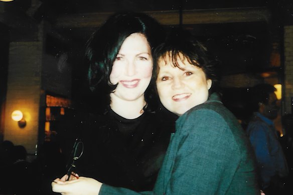 Lesley Thomas (left) with her friend Shele Lieberman. Lesley was working in the north tower of the World Trade Centre on September 11, 2001.