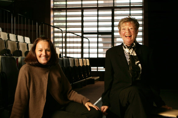VCA Dance head Jenny Kinder with her mentor Shirley McKechnie, 2007.