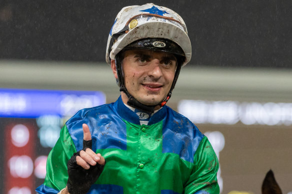 Jockey Andrea Atzeni has flown in to ride Circle Of Fire in the  Sydney Cup at Randwick on Saturday.