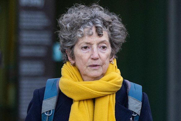 Crown Prosecutor Dr Nanette Rogers, SC, leaves court on Thursday.