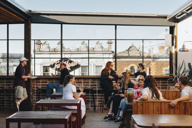 Full Moon Fever rooftop bar on top of Lulie Street Tavern in Abbotsford (by the same owners).
Credit Jake Roden
Handout pics for Good Food, Nov 16, 2022