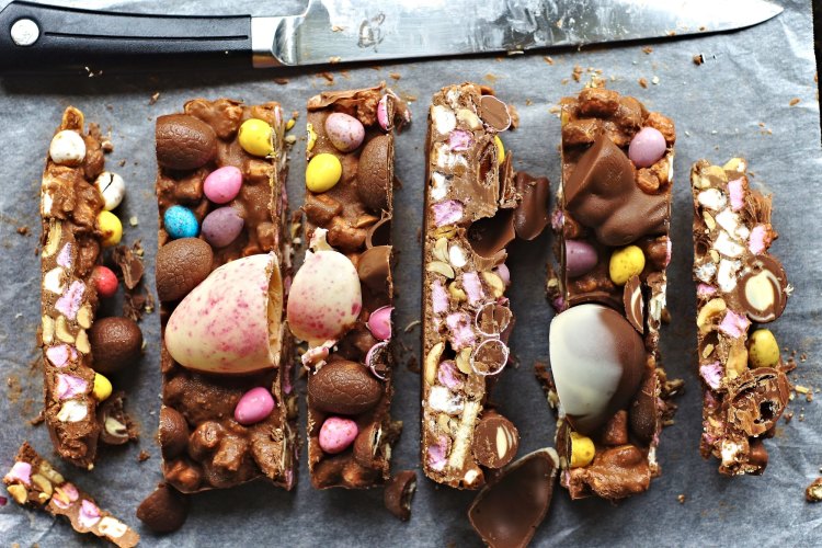 Easter egg rocky road. Rocky road recipes for Good Food online for Easter 2018.