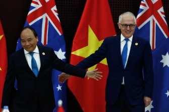 Vietnamese PM Nguyen Xuan Phuc raised issues around the display of South Vietnam flags at Australian councils with then-prime minister Malcolm Turnbull.