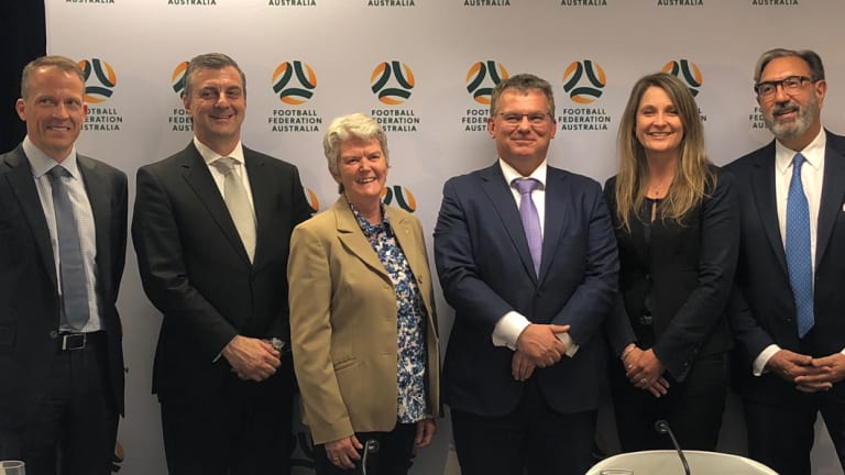 New broom: Chris Nikou (third from left) will lead the FFA board.