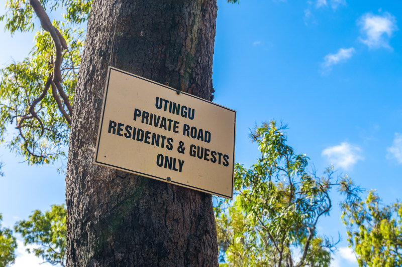 Utingu is the only freehold block of land for 600km.