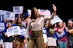 Alexandria Ocasio-Cortez campaigning in Michigan for Senate candidate Abdul El-Sayed.