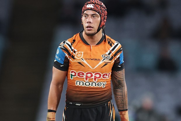 Jarome Luai seen in action against the Bulldogs