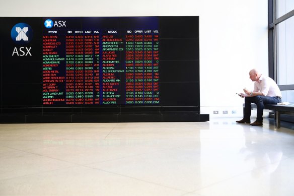 Australian shares have started the year down as trading opened on Tuesday morning.
