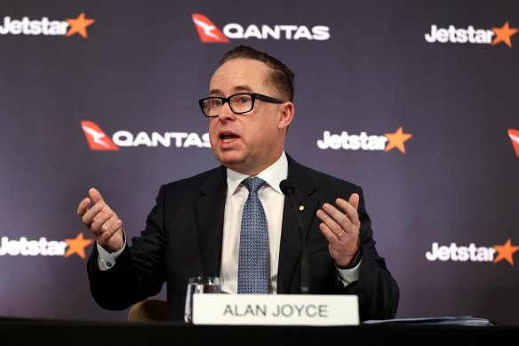 Qantas boss Alan Joyce says the days of delayed or cancelled flights and high air fares are over.