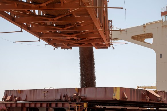 Rio Tinto’s iron ore production, shipped out  of Karratha, was up last year.