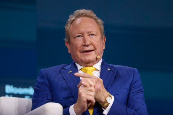 Fortescue executive chairman Andrew Forrest.