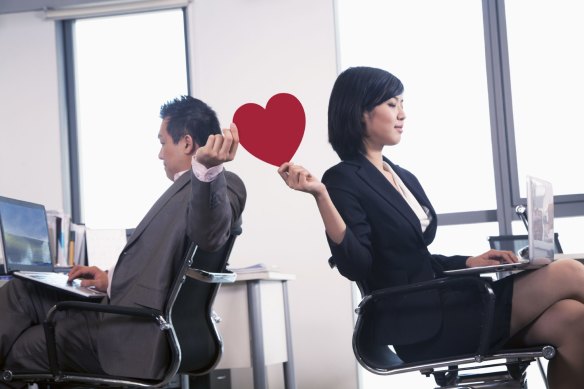Attitudes to the office romance may be changing.