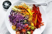 Photograph by William Meppem / SL food, April 10 : Adam Liaw recipe - Rainbow salad.
SLIFE160410 William Meppem Ã¢ÂÂ Wed, 15. November 2017 10:32 AM994152945.jpgPhotograph by William Meppem / SL food, April 10 :ÃÂ AdamÃÂ LiawÃÂ recipe -ÃÂ RainbowÃÂ salad. SLIFE160410