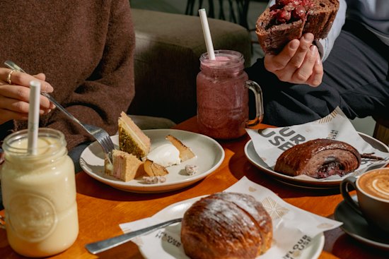 Dine in at The Flour House’s Highett store.