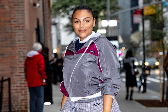 Model Paloma Elsesser demonstrates strategic layering.