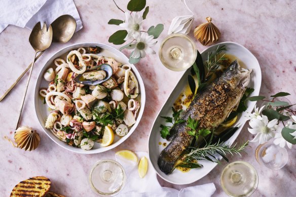 Adam Liaw's Italian seafood salad