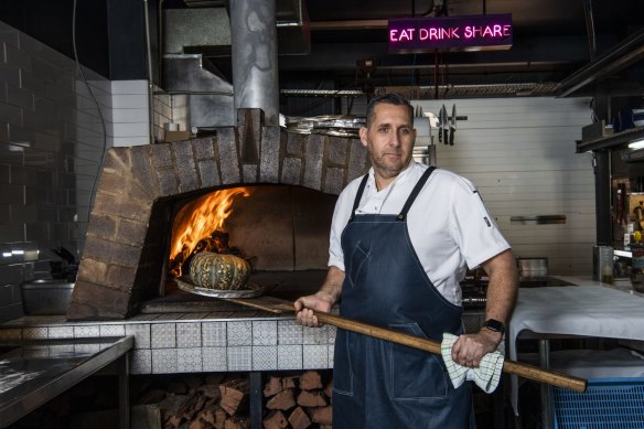 Owner-chef Attila Yilmaz at his restaurant, Pazar Food Collective, Canterbury before its closure and reopening. 