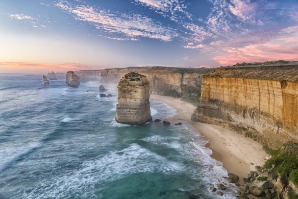 Sunset at the Twelve Apostles, Great Ocean Road.