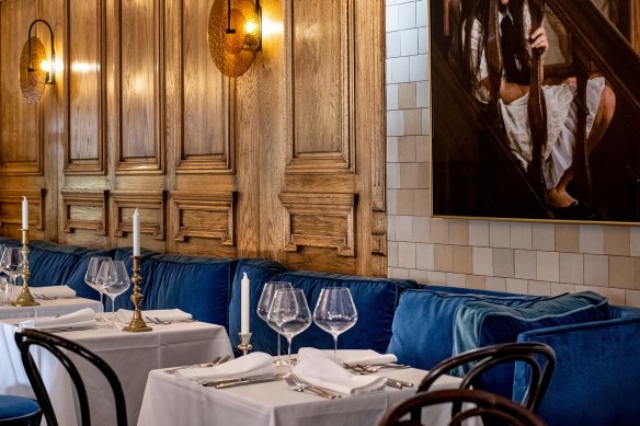 The chic French interiors at Entrecote.
