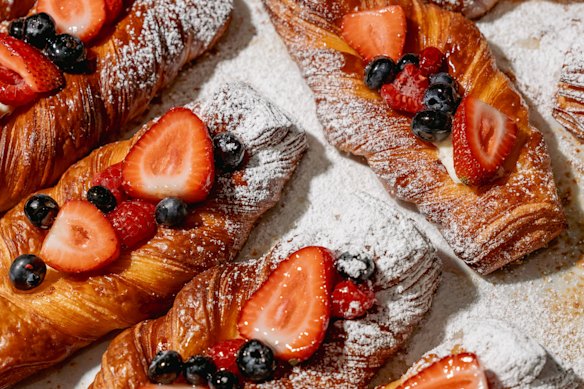 Mixed berry danishes.