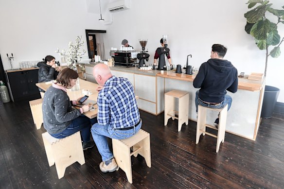 Inside the West Melbourne caf.e