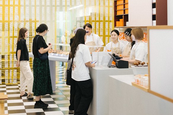 Inside Carlton patisserie Madeleine de Proust.