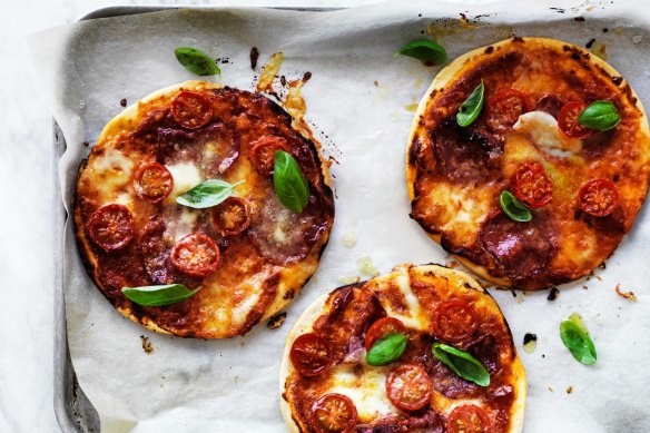 Keep pitas in the freezer ready for home-made mini pizzas.