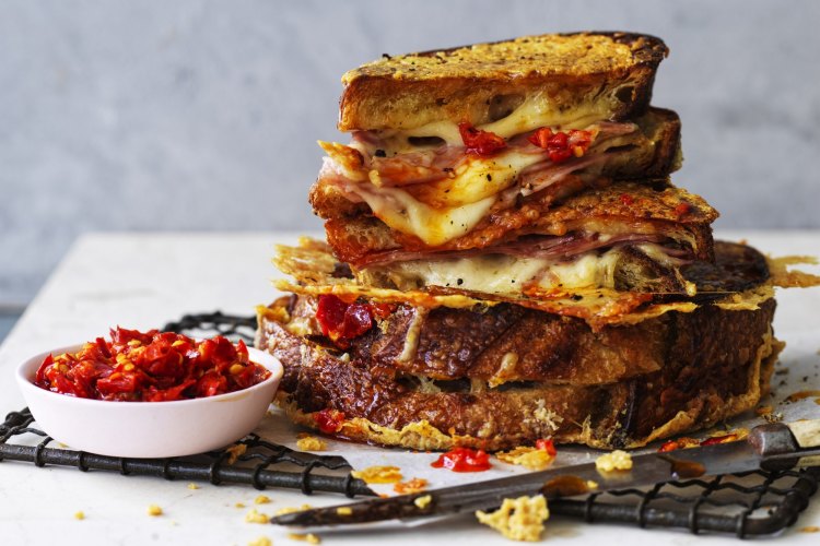 ***EMBARGOED FOR GOOD WEEKEND, NOVEMBER 6/21 ISSUE***
Neil Perry recipe : Cracking Ham and Cheese Toastie
Photograph byÂ WilliamÂ Meppem (photographer on contract, no restrictions)