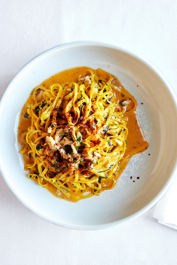 Spanner crab pasta.