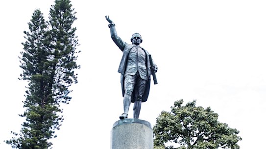 The Captain Cook statue in Hyde Park was defaced last week.