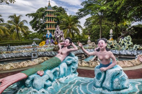 Mermaids at Haw Par Villa.