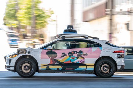 A Waymo self-driving taxi in San Francisco.