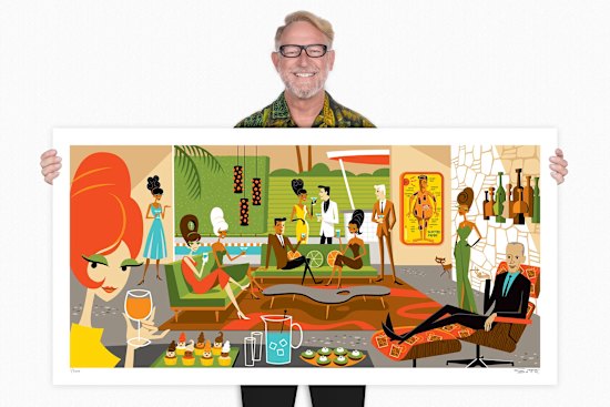 Shag, the US artist whose moniker is a
portmanteau of his real name, Josh
Agle. 