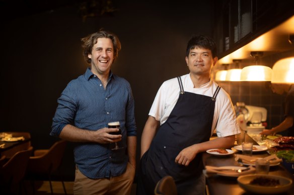 Molly Rose founder Nic Sandery and chef Ittichai Ngamtrairai.