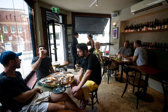 The intimate Bar Copains in Surry Hills.