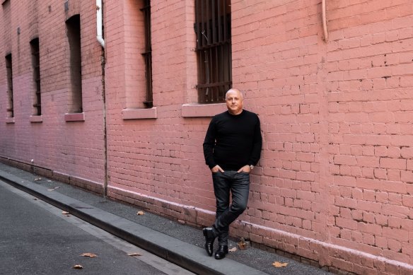 Chris Lucas at the site of Maison Batard in 2020, before work began on the project.