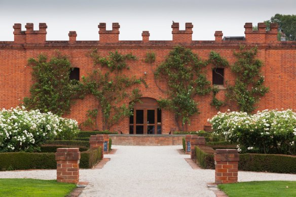 All Saints Winery’s turreted brick facade was styled after a Scottish castle.