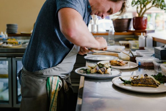 Ben Devlin, chef at Pipit Restaurant,  is passionate about serving sustainable seafood.