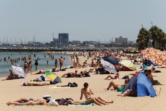 Few places in Victoria are busier than St Kilda in January.