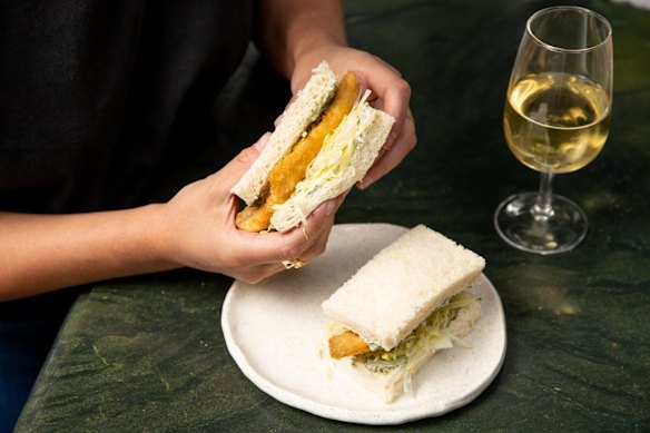 Hastie loves the whiting sandwich at Bar Copains.