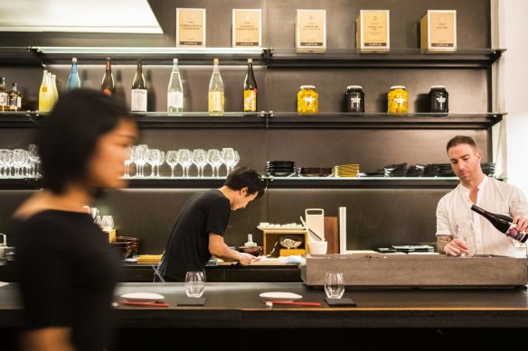 The interior at Izakaya Den.