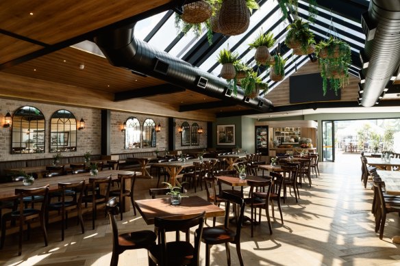 The bistro dining room at The Royal Richmond Hotel.